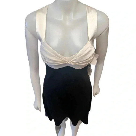 Calvin  Klein Formal Black & White Mini Dress Size 8 - Picture 2 of 9